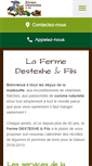 Mobile Screenshot of ferme-destexhe.be